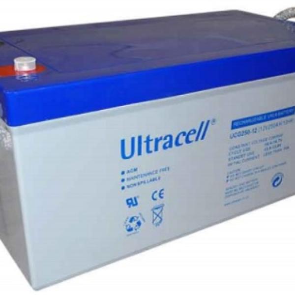 Bateria de Gel 12V 250Ah (520 x 268 x 220 mm) - Ultracell