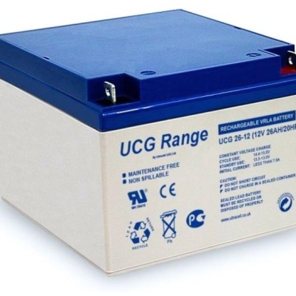 Bateria de Gel 12V 26Ah (173 x 173 x 125 mm) - Ultracell