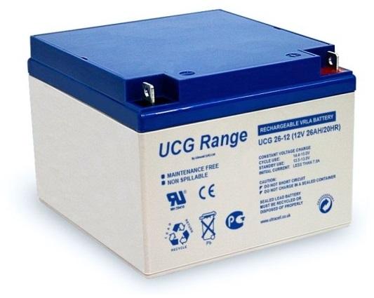 Bateria de Gel 12V 26Ah (173 x 173 x 125 mm) - Ultracell