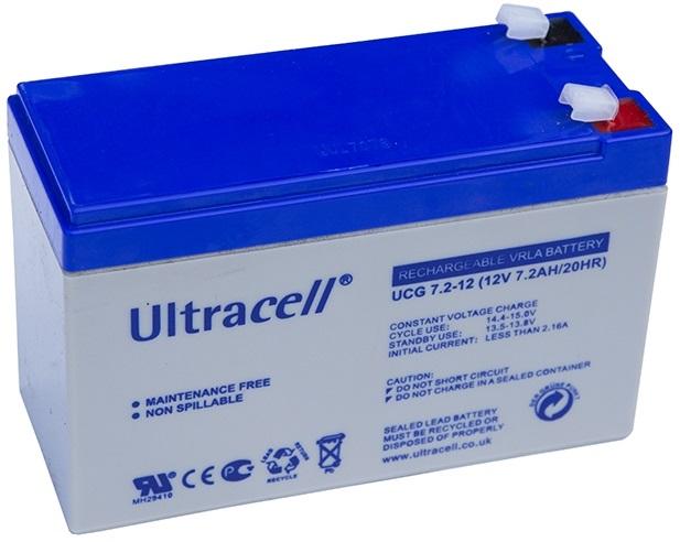 Bateria Gel 12V 7,2Ah (150 x 63 x 95 mm) - ULTRACELL