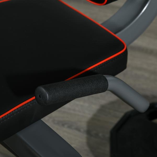 Máquina de Extensão e Flexão de Pernas Ajustável com Carga de Discos para Treino de Glúteos e Coxas em Ginásio