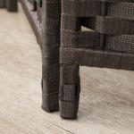 Biombo de 6 Painéis Separador de Ambientes Dobrável 240x1,6x170 cm para Sala de Estar Dormitório Escritório Marrom