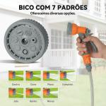 Mangueira Retrátil de Parede com Carretel de 10+1 m com Retorno Automático e Bocal de 7 Funções Giratório a 180°