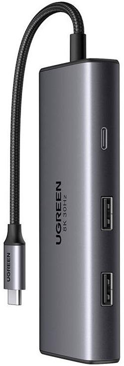 Hub USB - C 6 - EM - 1 Revodok (2x HDMI / 2x USB - C / 2x USB - A) - UGREEN