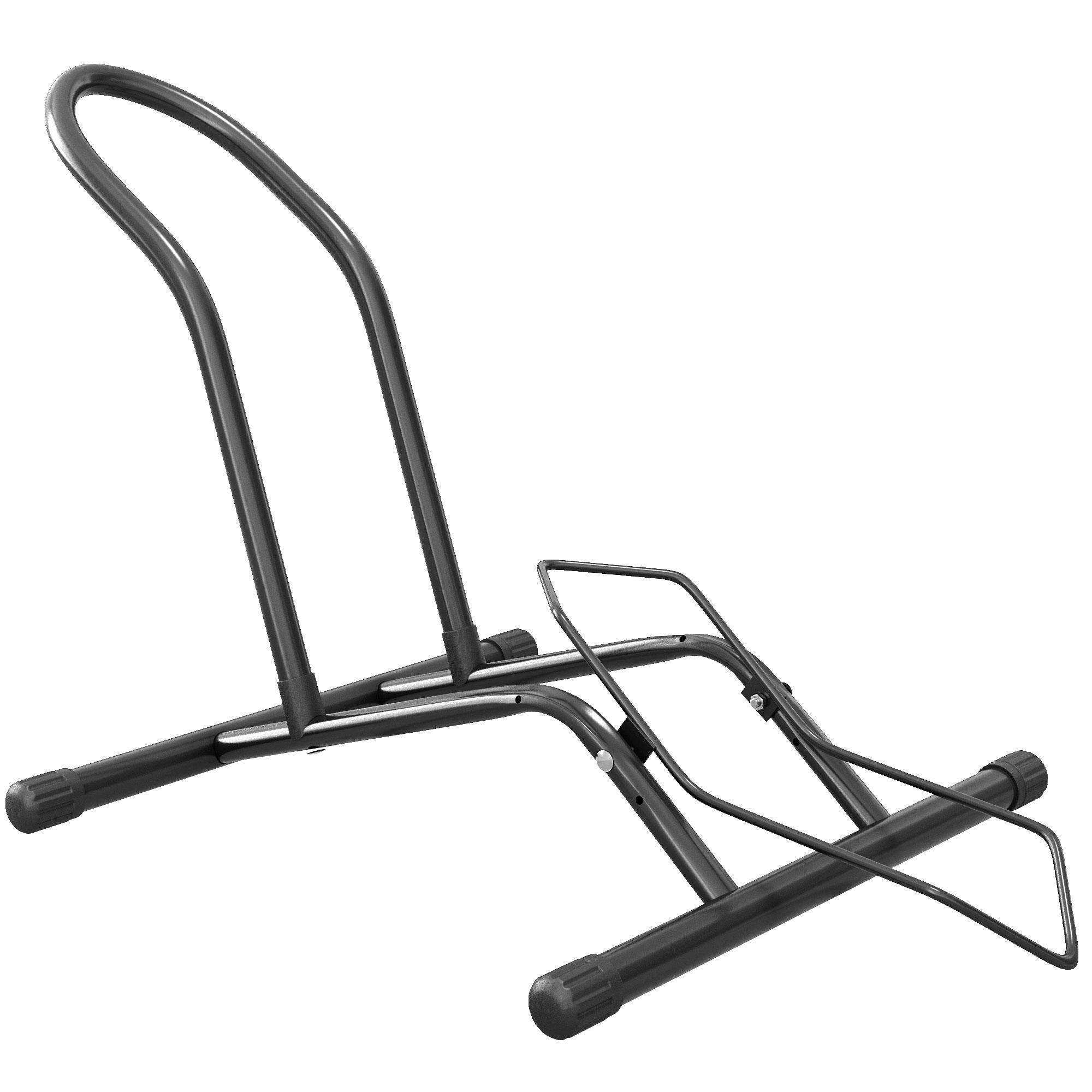 Estacionamento para Bicicletas Suporte para Bicicletas de Aço para Interior e Exterior 59x41x38 cm Preto