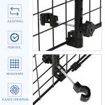 Grade de Segurança de Carro para Cães Extensível Universal Grade de Segurança para Cães com Largura Ajustável 91 - 152x30cm Preto