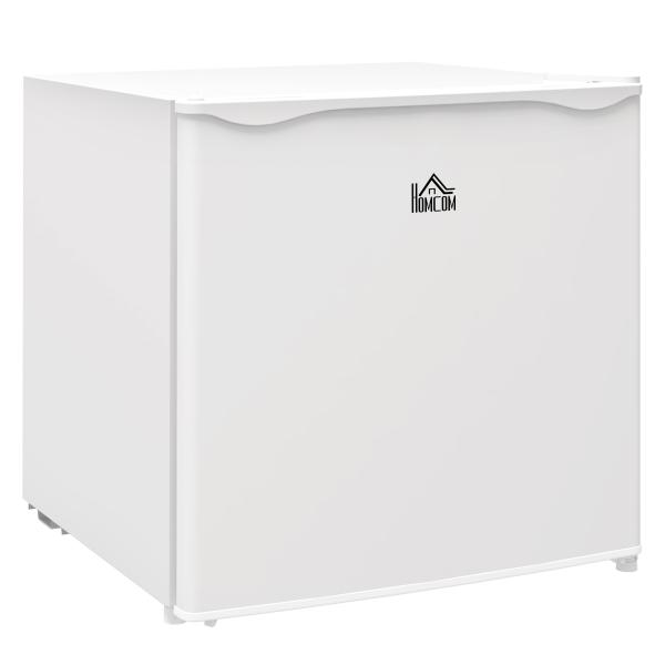Mini Congelador Vertical 35 L Silencioso com Porta Reversível Temperatura Ajustável e Prateleira Amovível 47x44,2x48,8 cm Branco