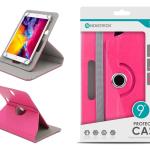 Capa Protetora Universal Cor da Rosa para Tablet de 9'' - N-003 - Confortável, Resistente a Quedas e com Suporte Ajustável