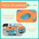 Bacio para Bebé de 6 - 36 Meses Portátil em Forma de Alienígena com Tampa e Estrutura Antiderrapante 35,6x35,7x22,2 cm Azul