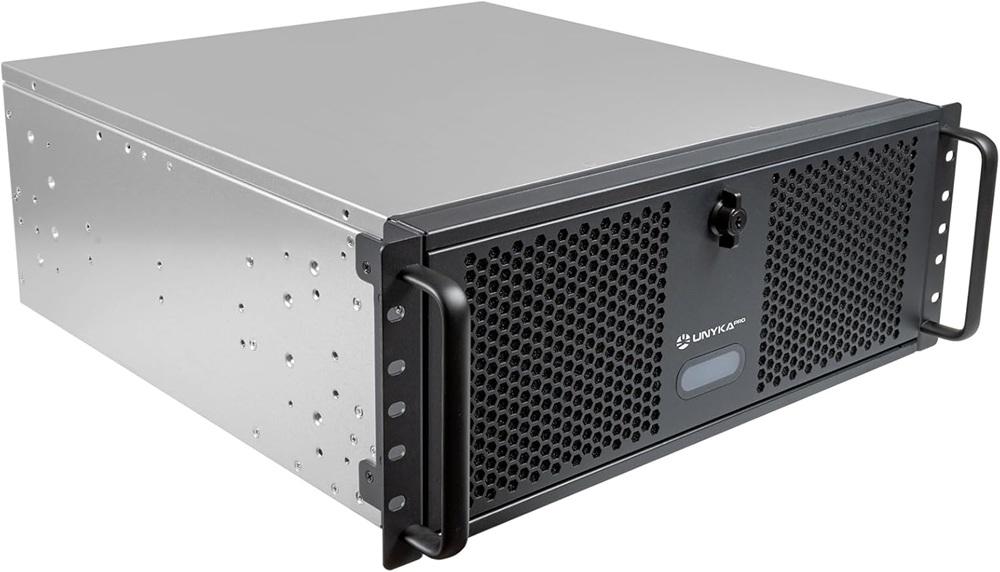 Caixa Rack ATX 4U 19 (Preto/Prateado) - UNYKACH