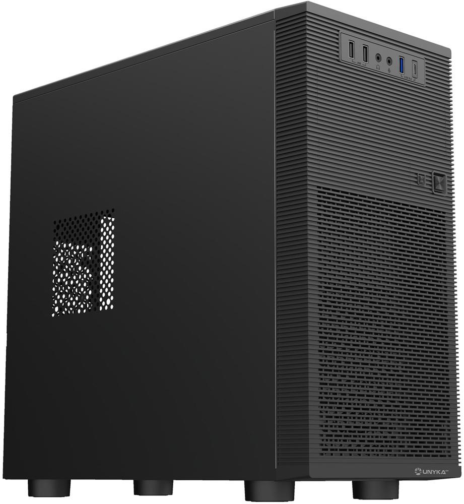 Caixa Micro - ATX AERO C15 Midi Tower c/ Fonte de Alimentação 500W (Preto) - UNYKACH