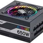 Fonte Alimentação 650W Gaming Atilius RGB Full Modular (Preto) - UNYKACH
