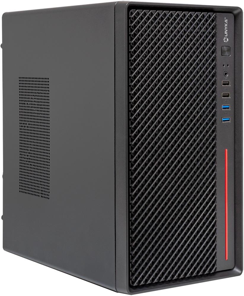 Caixa Micro - ATX Numen 300 Pro (Preto/Vermelho) - UNYKACH