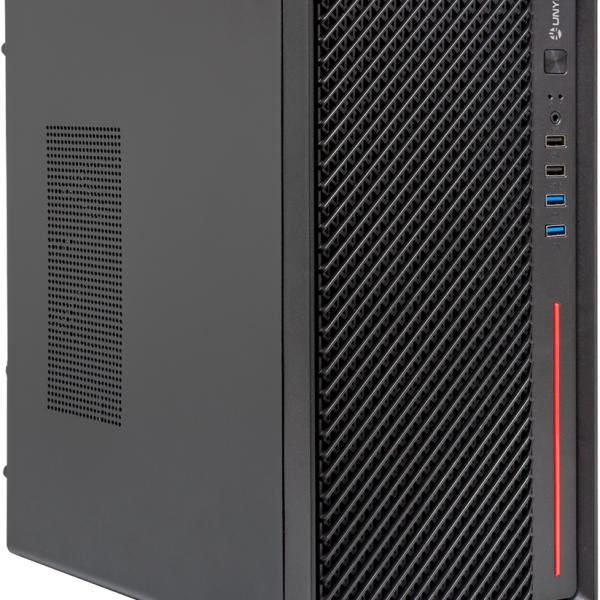 Caixa Micro - ATX Numen 300 Pro (Preto/Vermelho) - UNYKACH