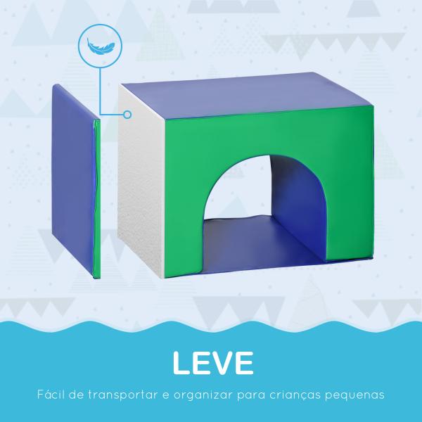 Conjunto de 7 Blocos de Psicomotricidade para Crianças Blocos de Constução Brinquedo para Aprendizagem Multicor