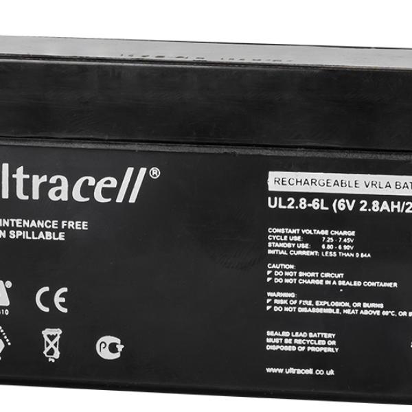 Bateria Chumbo 6V 2,8Ah (134 x 35 x 61 mm) - Ultracell