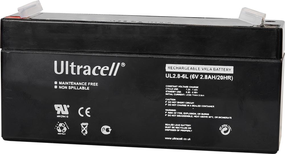 Bateria Chumbo 6V 2,8Ah (134 x 35 x 61 mm) - Ultracell