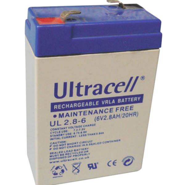 Bateria Chumbo 6V 2,8Ah (66 x 33 x 97 mm) - Ultracell