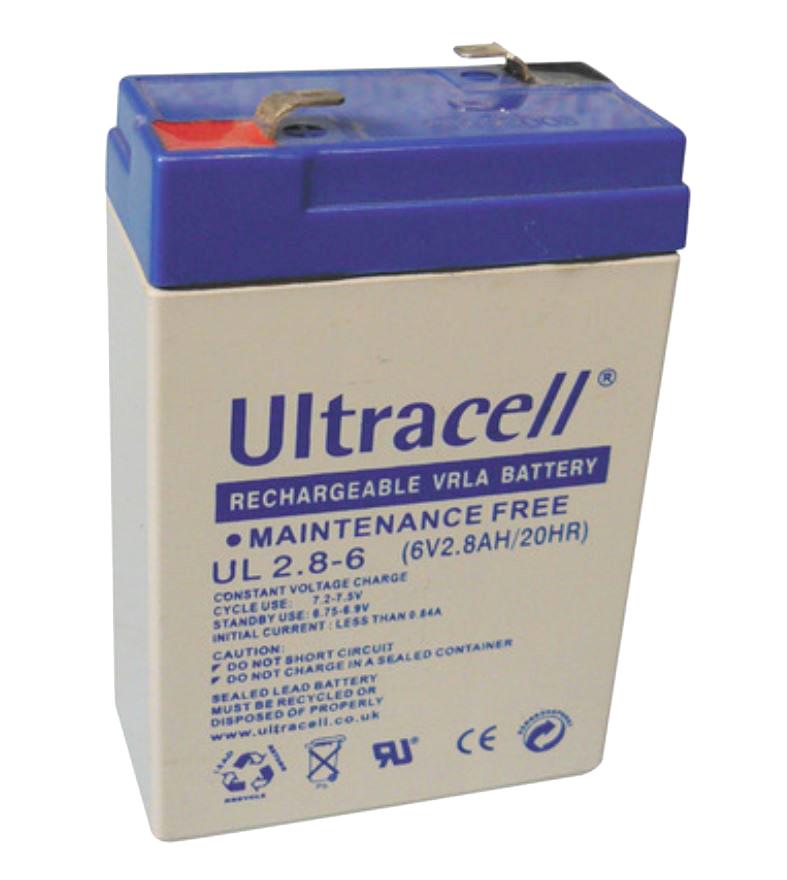 Bateria Chumbo 6V 2,8Ah (66 x 33 x 97 mm) - Ultracell