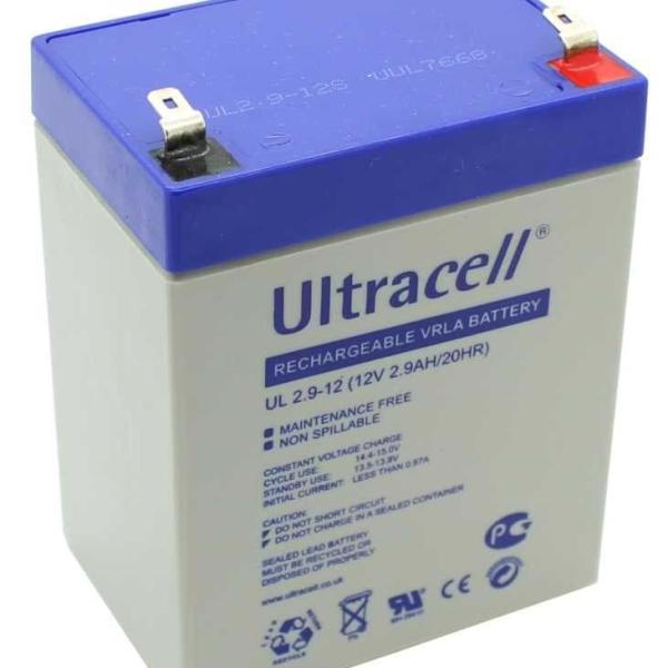 Bateria Chumbo 12V 2,9Ah (79 x 56 x 99 mm) - Ultracell