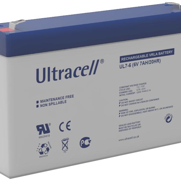 Bateria Chumbo 6V 7Ah (151 x 34 x 94 mm) - Ultracell