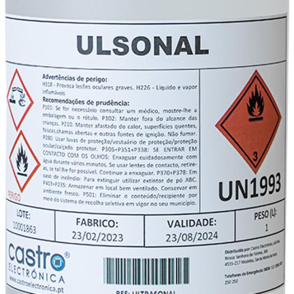 Liquido Limpeza Concentrado p/ Aparelhos de Limpeza Ultra - Sons (1L)