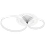 Candeeiro de Teto LED 40W Candeeiro Moderno com Iluminação LED 3000K/4000K/6500K 59x38x7,4 cm Branco
