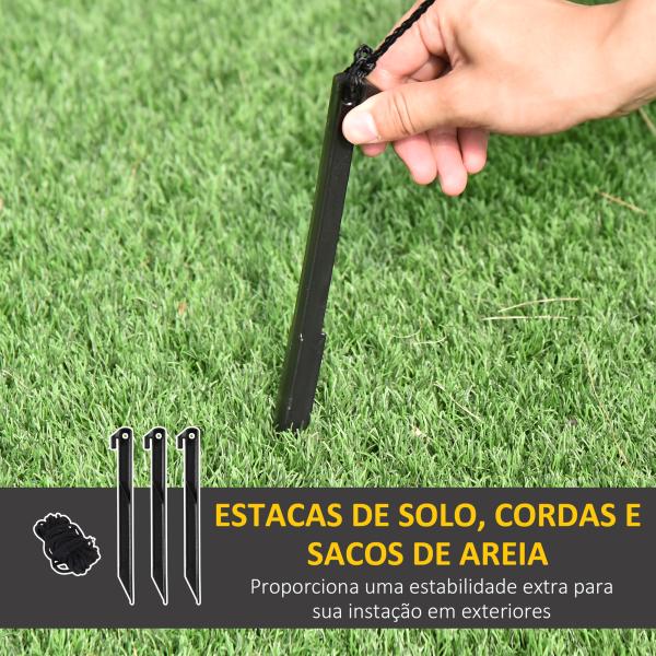 Pai Natal Insuflável com Saco de Presentes 3 Luzes LED IP44 e Inflador Elétrico Decoração de Natal para Interiores e Exteriores 148x85x240cm Vermelho e Verde