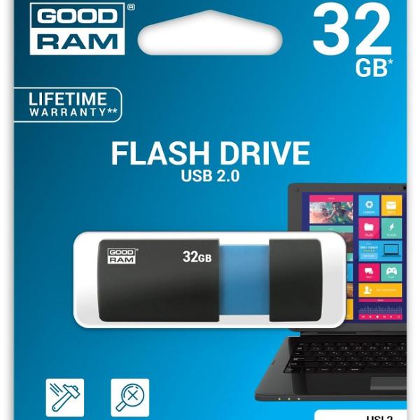 Pen Drive USB 2.0 32GB USL2 (Preto) - GOODRAM