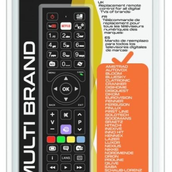 Comando Universal Dedicado p/ TVs LCD Multi - Marcas - UNITRONIC