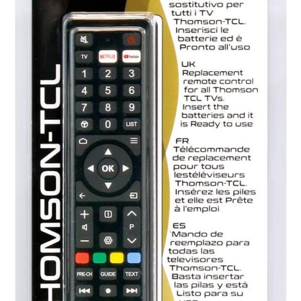 Comando Universal Dedicado p/ TVs LCD THOMSON E TCL - UNITRONIC