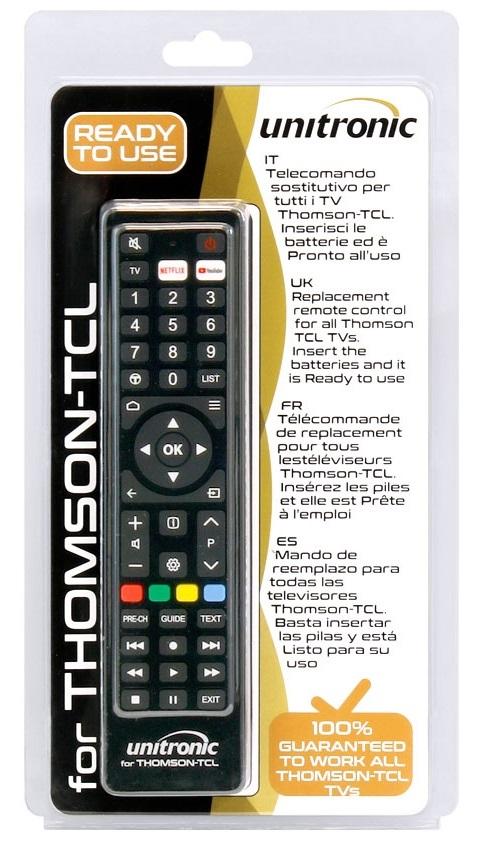 Comando Universal Dedicado p/ TVs LCD THOMSON E TCL - UNITRONIC