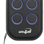 Comando Garagem Auto - Aprendizagem 4 Canais Multi - Frequência Rolling Code/Fixos - UNITRONIC