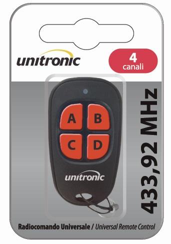 Comando Garagem 4 Canais 433,92Mhz - UNITRONIC
