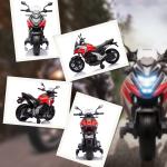 Moto Elétrica para Crianças de 3 - 6 Anos com Licença Honda com USB MP3 Luz LED e Velocidade 3 km/h Carga 30 kg Vermelho