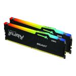 Memória DIMM Kingston FURY Beast RGB 32Gb Kit (2*16Gb) DDR5 5600MHz 1.25V CL36 unbuffered - on - die ECC — Recondicionado