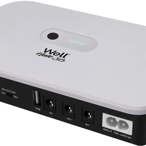 Mini UPS Hale 36W 5V/9V/12V PoE + 15V/24V USB - WELL