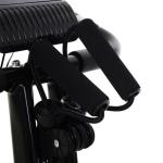 Bicicleta ergométrica dobrável ajustável em altura e resistência com tela LCD e assento com encosto 51x97x115 cm Preto