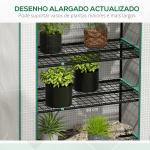 Estufa de Jardim de 5 Prateleiras Estufa Resistente com 1 Porta com Fecho de Correr Anti - UV 90x49x193 cm Branco