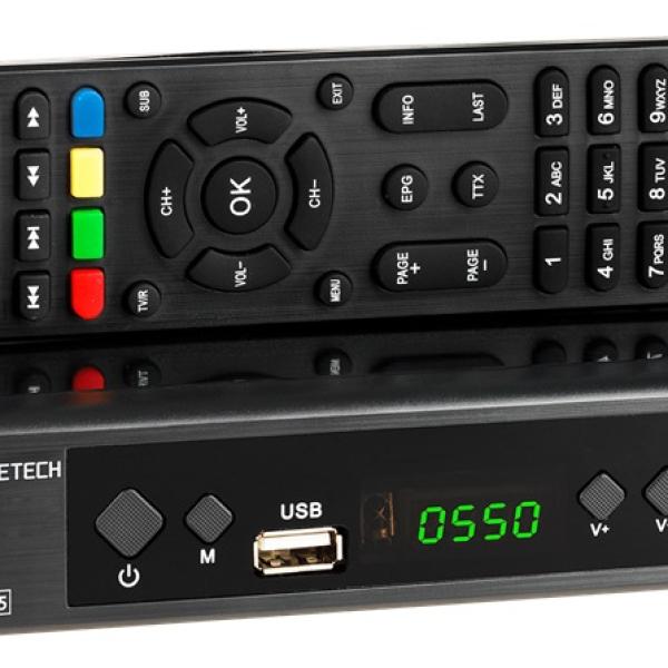 Receptor TDT + Cabo (DVB - T2/DVB - T/DVB - C) Full HD H.265 / HEVC 10 Bit - CABLETECH