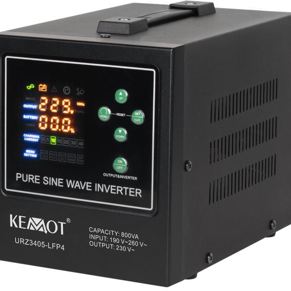Conversor 12V - 220V 500W (ONDA PURA) Estabilizador Tensão c/ Função Carregamento Bateria - KEMOT