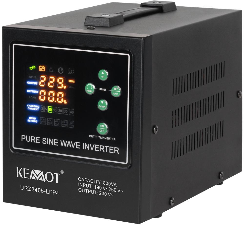 Conversor 12V - 220V 500W (ONDA PURA) Estabilizador Tensão c/ Função Carregamento Bateria - KEMOT