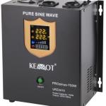 Conversor 12V - 220V 700W (ONDA PURA) Estabilizador Tensão c/ Função Carregamento Bateria - KEMOT