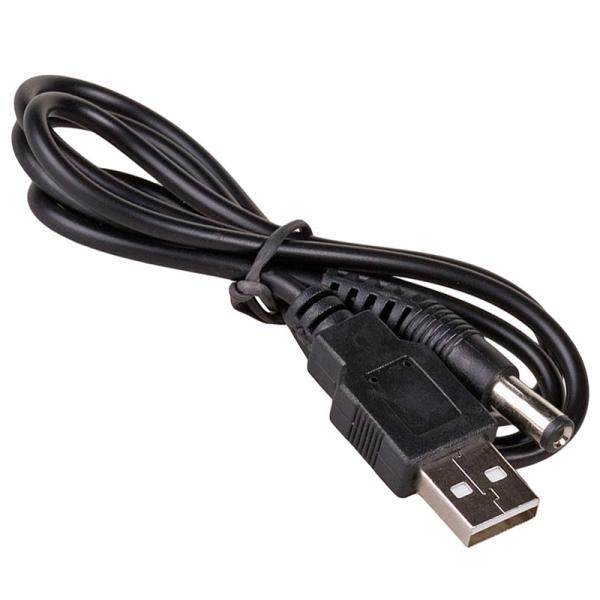 Cabo Alimentação USB A Macho - Ficha DC Macho 5,5mm (1,5 mts)