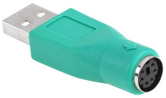Ficha Adaptadora USB A Macho - PS/2 Femea