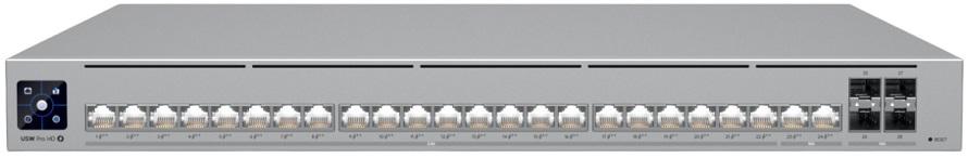 Switch de Rede 1U UniFi Pro HD 24 Portas Gerido L2/L3 PoE 600W - UBIQUITI