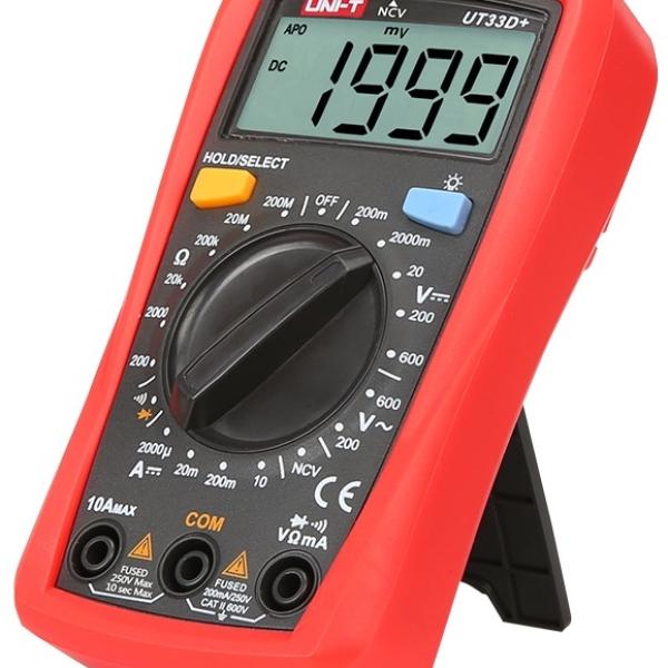 Multimetro Mini Digital CAT ll 600V (UT33D+) - UNI - T