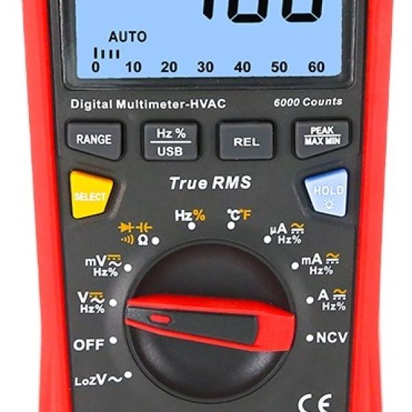 Multímetro Digital True RMS Auto - Range USB - UNI - T