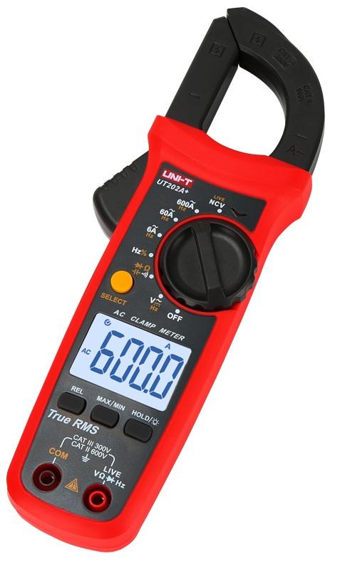 Pinça Amperímétrica Digital AC/DC 600V 600A - UNI - T UT202A+