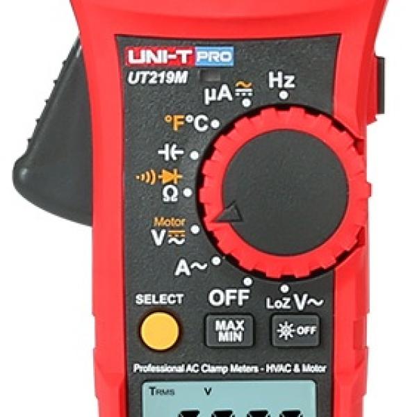 Pinça Amperimétrica Profissional Digital AC/DC 1000V 600A True RMS - UNI - T